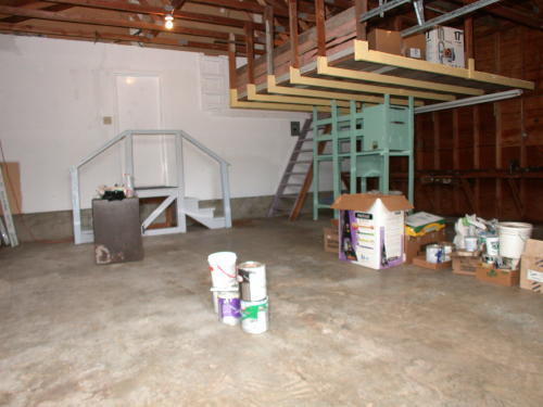 Lower level fireplace